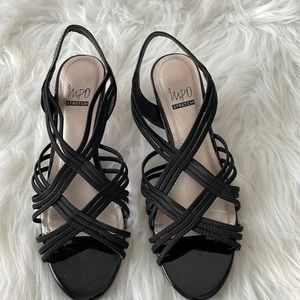Impo Stretch Expose 8 1/2 M Black 2 1/2 " Heel Woman's slingback dress Shoe